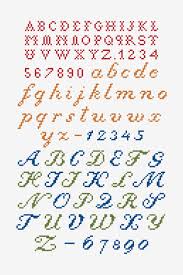 Bereiten sie ihren faden vor. Alle Der Buchstaben Sticken Kreuzstich Vorlagen Kostenlos