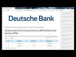 According to our bank database, this bank location is a main office and servicing frb number is 021001033. Deutsche Bank Trust Company Americas Eigenkapital Deutsche Bank