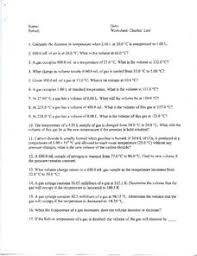 Sch3u charles law worksheet answers. Gas Pressure Lesson Plans Worksheets Lesson Planet