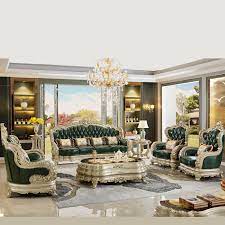Made to order, sofas are available in a range of premium fabrics and european leathers and features the famous king steel frame. China Wood Carved Royal Leather Sofa From Foshan Home Furniture Factory China Leather Sofa Sofa