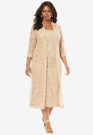Lace Duster Jacket Dress Plus Size Dresses Roamans Jacket Dress Set Plus Size Dresses Evening Dresses Plus Size