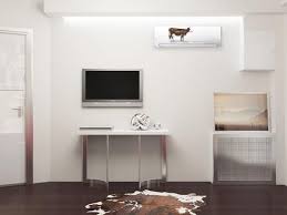 Then i'd have a vent on this wall, which would basically be blowing right over my head in my office space, with a big intake vent on the wall below. Designer Tips To Integrate Heat Pump And Air Conditioner Units With Existing Interior Design And Decor Air Conditioner Units Bedroom Air Conditioner Air Conditioner Hide