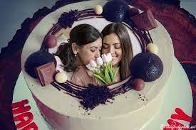 Happy birthday cake images for mommy. Happy Birthday Cake For Mother With Photo On It