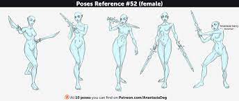 Poses Reference #52 (female) by Anastasia-berry on @DeviantArt | Pose  reference, Drawing reference poses, Art reference poses