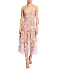self portrait floral embellished tiered midi dress dresses tiered midi dress dress clothes for women