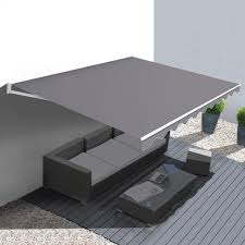 Store banne traditionnel entièrement personnalisable. Store Banne Manuel 4x3 Gris Pas Cher Id Market