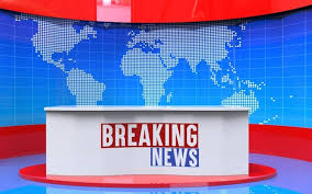 Real news studio background with table. Premium Photo Virtual Tv Studio News