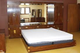 Get great deals on ebay! Henredon Scene One Campaign King Bed And Storage Henredon Headboard Storage King Beds