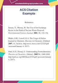 Citations Are One Way To Use Someone S Ideas And Avoid Plagiarism See This Perfect Acs Citation Sample If You N Citing Sources Science Journal Online Journal