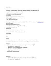 Sehen sie die ergebnisse für service engineering in gunzenhausen Dear Tarkies Dibutuhkan Karyawanm Agang Dengan Tugas