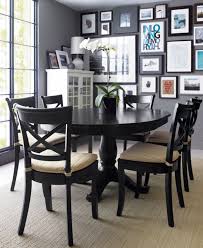 Vintner Black Wood Dining Chair And Cushion Dining Table Black Black Round Dining Table Extension Dining Table
