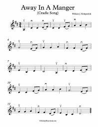 Free Violin Sheet Music Away In A Manger Cradle Song Violin Sheet Music Free Violin Sheet Music Sheet Music