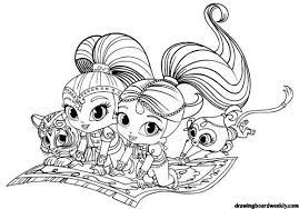 Set off fireworks to wish amer. Shimmer And Shine Coloring Pages Tiger And Monk Coloring Pages For Kids Coloring Pages Shimmer N Shine