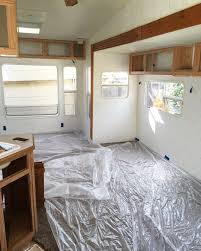 9 Tips For Painting Rv Walls And Cabinets Rv Inspiration Remodeled Campers Rv Interior Home