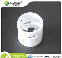20mm 50mm Plastic Random Packing Industrial Filter Media PTFE Pall Ring
