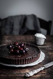 Dark Chocolate And Cherry Tart The Macadames Chocolate Tart Chocolate Cherry Tart Tart Cherries Recipes