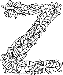 Z z z coloring page. Letter Z Coloring Pages Coloringall