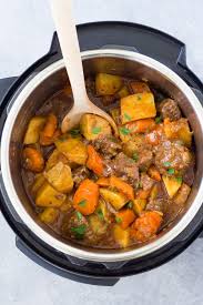 After it's done, let everything mellow out for about 10 minutes before releasing the steam. Instant Pot Beef Stew Easy Pressure Cooker Recipe