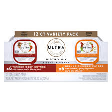 Cook and stir 30 to 60 seconds or until liquid is almost absorbed. Nutro Ultra Trade Bistro Mix Filet In Gravy Variety Pack Wet Dog Food Grain Freen Beef Chicken Dog Canned Food Petsmart