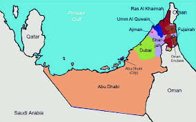 The map showing tourists places, roads, mosque guide you to reach your desired destination. Map Of United Arab Emirates Showing The Four Participating Emirates In Download Scientific Diagram