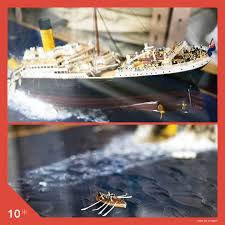ss titanic sinking diorama