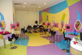 A hair salon is a place where one goes to get their hair done so that it can look beautiful and attractive. Kids Station Salon Kids Hair Salon Kids Salon Childrens Salon