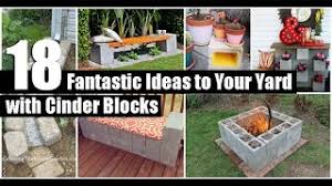 Cinder blocks on their own are pretty uninspiring. 18 Fantastic Ideas To Your Yard With Cinder Blocks Youtube