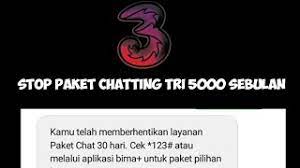 Paket chat tri unlimited mampu dibeli dengan harga yang sangat murah ialah 5ribu rupiah. Cara Mudah Stop Paket Chatting Tri 5000 Sebulan Youtube