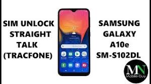 Because touch screens are highly sensitive, they're often designed with a screen lock to prevent numbers from being inadvertently dialed or applications from ope. Factory Sim Unlock Straight Talk Tracfone Samsung Galaxy A10e Instantly Youtube
