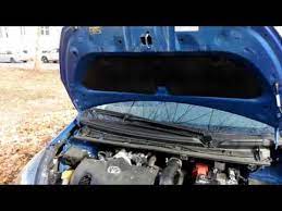 The 2012 toyota yaris has 16 valves. Toyota Yaris How To Open The Hood Youtube