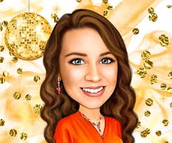 Caricatura de mujer a partir de una foto. El mejor regalo para su dibujo.  Dibujo femenino para la mejor mamá en el Día de la Madre. Regalo para  novia, prometido, regalo de