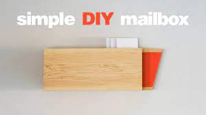 Wood wall mount mailbox wooden mailbox wall mount modern | etsy. Diy Mailbox Simple Woodworking Projects Youtube