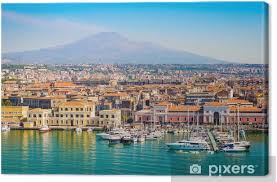 Bewertungen, hotelbilder & top angebote: Leinwandbild Catania Sizilien Italien Pixers Wir Leben Um Zu Verandern