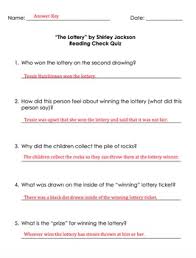 Check spelling or type a new query. The Lottery By Shirley Jackson Worksheet Answers Nidecmege