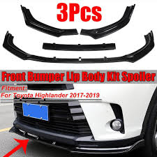 System effectiveness is dependent on many factors including road, weather and traffic conditions. 3pcs Front Bumper Lip Spoiler Body Kit Durable For Toyota Highlander 2017 2018 2019 3 Colors Buy From 116 On Joom E Commerce Platform