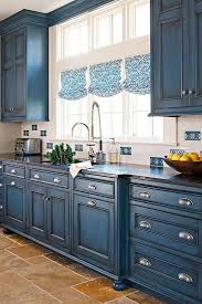 I never would have thought of painting the cabinets blue until i realized i consistently was drawn to kitchens that incorporated that color. Kitchen Makeover Small Space Blue Kitchen Makeover New Kitchen Cabinets Best Kitchen Cabinets Kitchen Cabinet Design