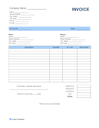 Most relevant nutrition facts blank template word websites. Free Blank Invoice Templates In Pdf Word Excel