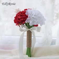 Take a quick glance at the picture above to see how beautifully the pale pink immerses in the deep purple. Cheap Simple Bridal Bouquets Flowers For Weddings Red And White Artificial Bridesmaid Handhold Outdoor Weddings Fleur Mariage Wedding Bouquets Aliexpress