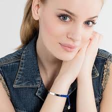 Thomas Sabo Silver & Blue Love Bridge Bracelet With Nazars Eye And Han