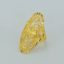 Anel De Ouro Para Mulheres 22 K Real Banhado A Ouro Cobre Anel Africa Ethiopian Joias Anel Arabe India Nigeria Oriente Medio 03460 Aneis De Ouro Joias Ouro