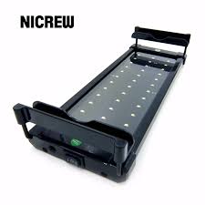 Among the led light choices that you have, nicrew led lights have been liked by many. Nicrew 28 50cm Aquarium Led Beleuchtung Aquarium Licht Lampe Mit Erweiterbar Klammern 30 Weiss 6 Blau Leds Passt Fur Aquarium Fish Tank Light Aquarium Led Lampaquarium Fish Lamp Aliexpress