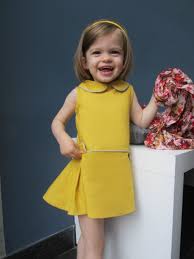 A Little Too Boxy But I Like The Idea Of The Inverted Side Pleat In The Skirt Kids Outfits Little Girl Fashion Girls Clothes Patterns