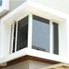 Rounded corner balcony of apartment building. 1