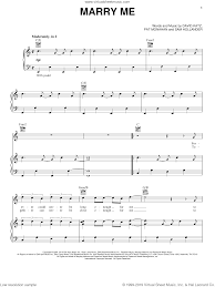 Train Marry Me Sheet Music For Voice Piano Or Guitar Pdf
