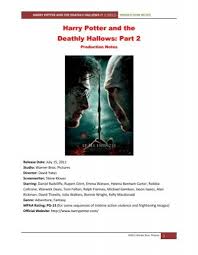 Along with every book from harry potter and the sorcerer's stone to harry potter and the deathly hallows, it comes with an exclusive slipcase to keep them safe featuring mary grandpré art based on a scene from the final. Harry Potter And The Deathly Hallows Part 2 Visual Hollywood