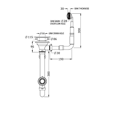 The advantage in the single bowl is that the extra room inside gives room to washing large pots and pans without risking. Perrin Rowe 6400 Waste Overflow Kit For Single Bowl Sinks Sinks Taps Com
