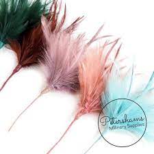 Fluffy Goose Biot Hackle Feather Hat Mount Trim For Fascinators Wedding Bouquets And Hat Making Burnt Orange In 2021 Fascinator Hats Diy Feather Hat Fascinator