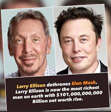 Larry Ellison became the third-richest person in the world again