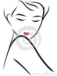 Black And White Shorts Clipart Woman Young Lady Girl Female Chic Sophisticated Beautiful Elegant Modern Minimal Art Icon Clipart Logo Illustration Linear Art Stock Illustration
