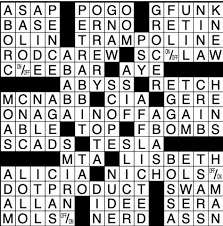 This clue belongs to la times crossword april 29 2021 answers. Thursday April 29 2021 Diary Of A Crossword Fiend